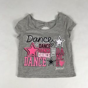 Girls Justice Dance Short Sleeve Top (Size: 10)